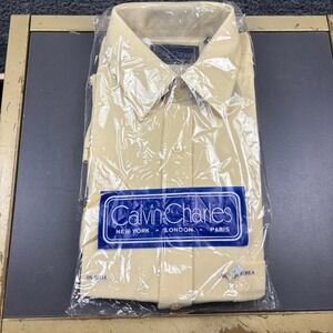 Calvin Charles‎ Dress Shirt Mens 16 1/2 Vintage Deadstock Korea